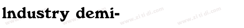 lndustry demi字体转换